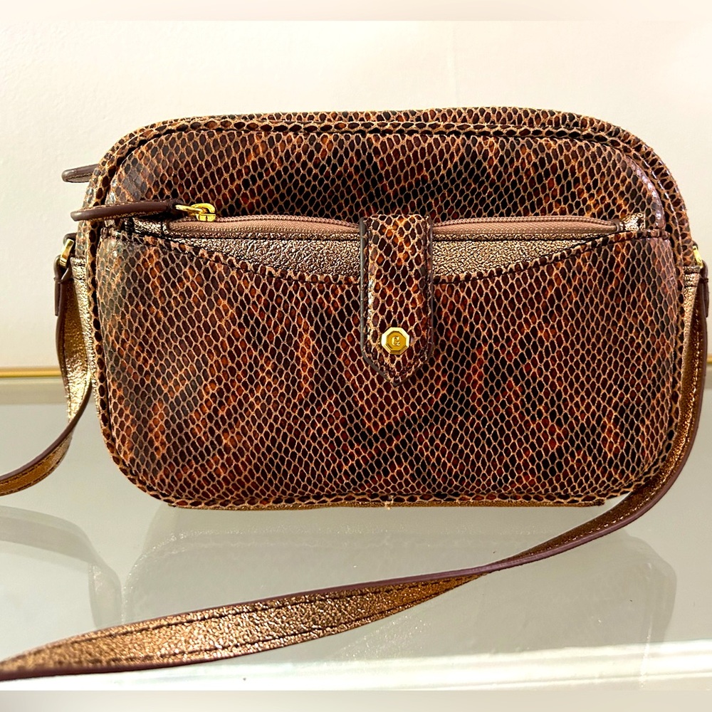 G.I.L.I. Snakeskin camera bag with wallet